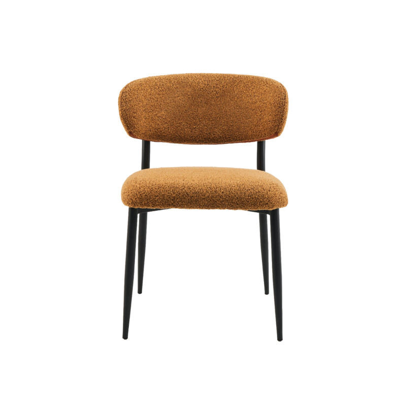 Стілець M-100 гірчичний + чорний Vetro Mebel