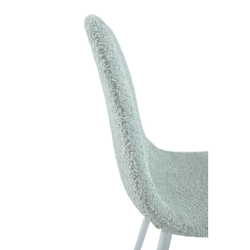 Стілець N-160 мятний букле + білий Vetro Mebel