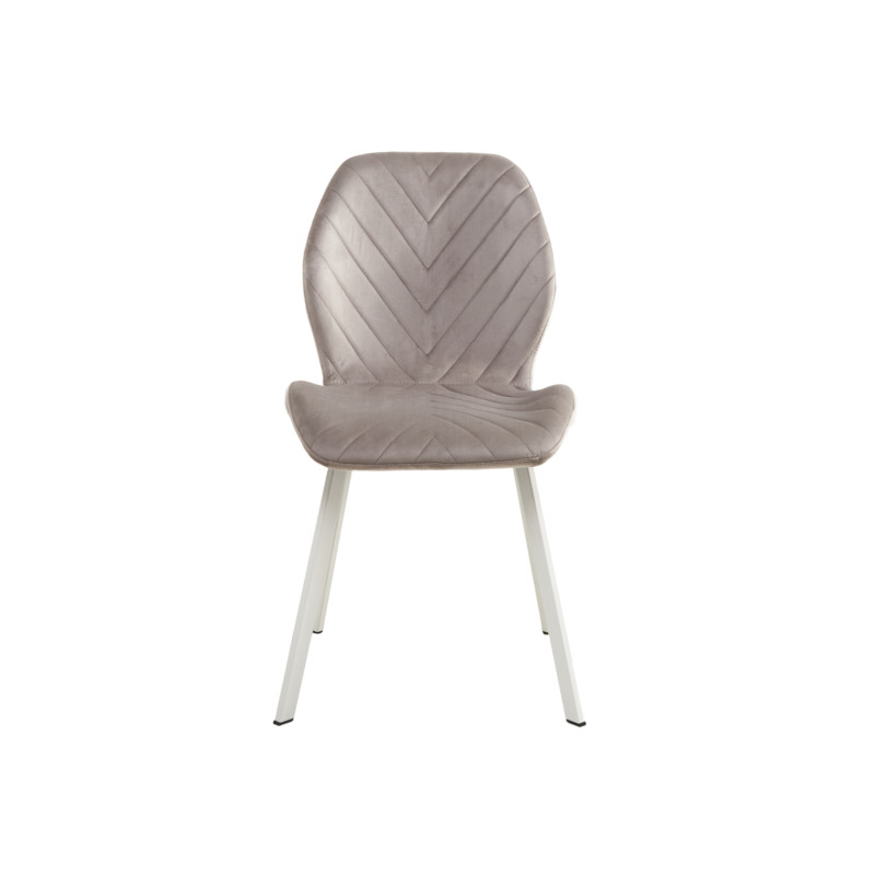 Стілець N-54 латте велюр + білий Vetro Mebel