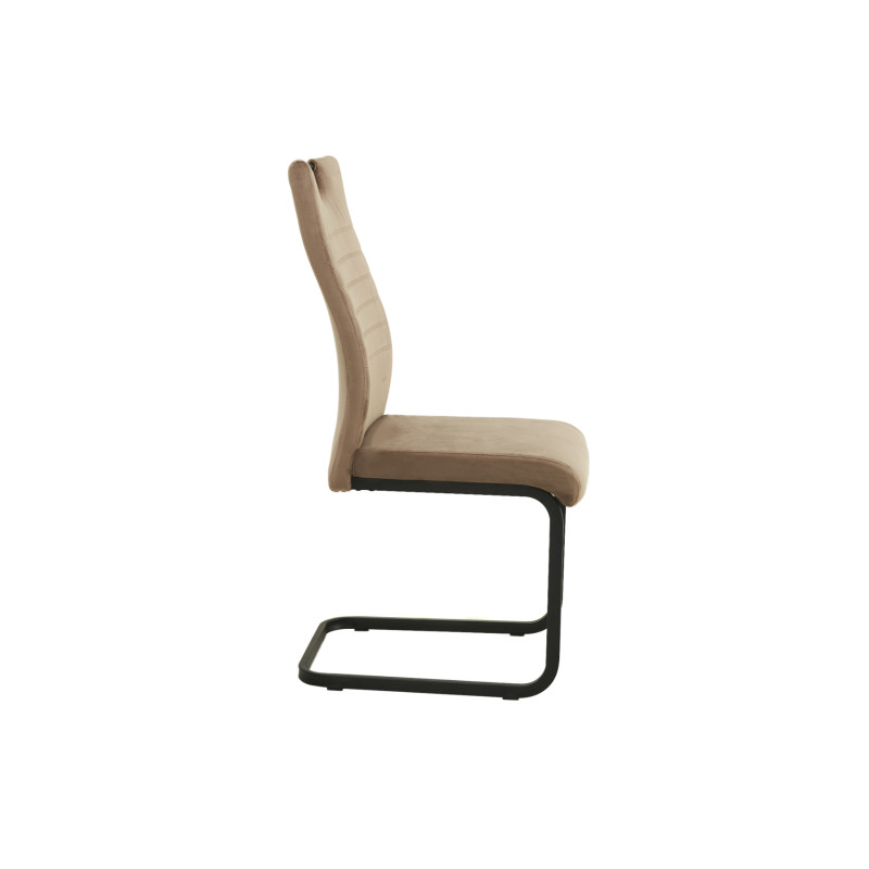 Стілець S-121 капучино велюр + чорний Vetro Mebel