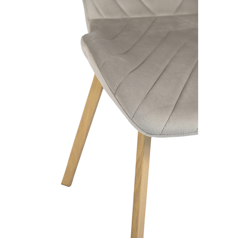 Стілець N-54 капучино велюр + дуб Vetro Mebel