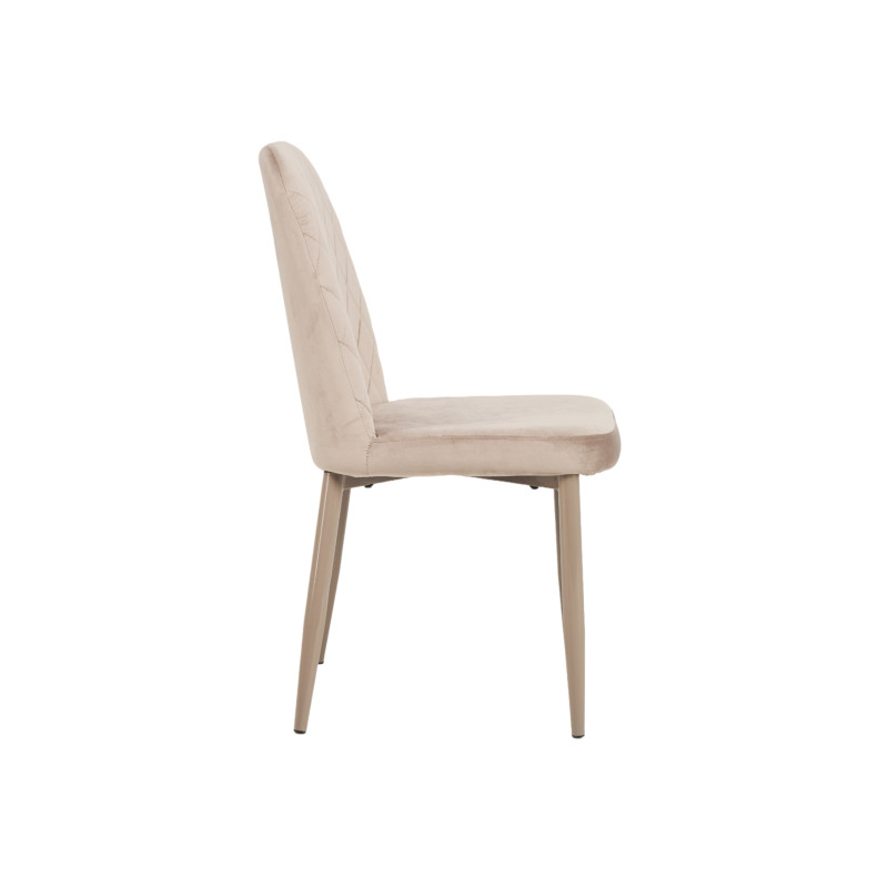 Стул N-44 капучино велюр + капучино Vetro Mebel