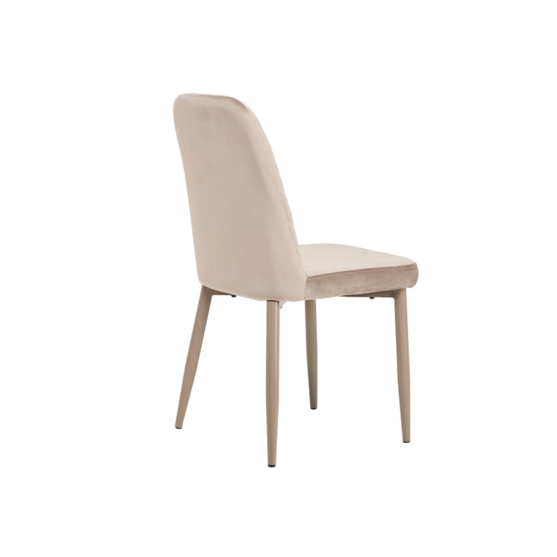 Стул N-44 капучино велюр + капучино Vetro Mebel