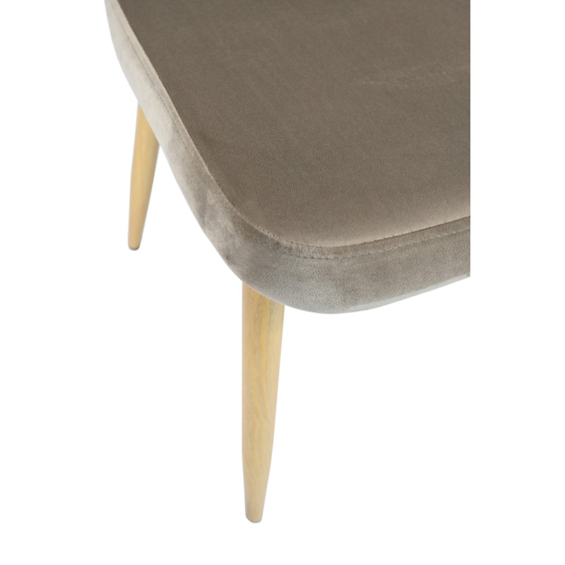 Стілець N-44 капучино велюр + дуб Vetro Mebel