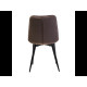 Стул N-46 коричневый велюр + черный Vetro Mebel
