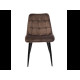 Стул N-46 коричневый велюр + черный Vetro Mebel