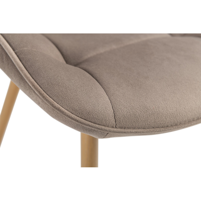Стілець N-45 капучино велюр + дуб Vetro Mebel