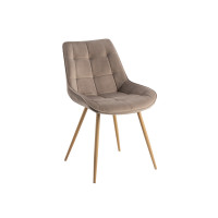 Стілець N-45 капучино велюр + дуб Vetro Mebel