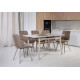 Krzesło M-45 welur cappuccino + cappuccino Vetro Mebel