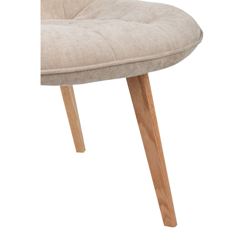 Стул M-79 бежевый лен + натуральный каучук Vetro Mebel