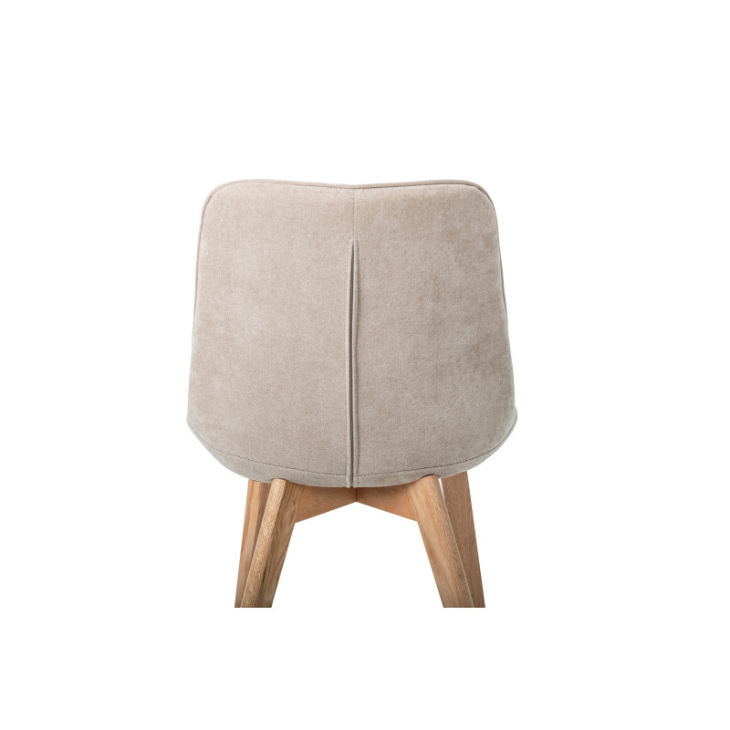 Стул M-79 бежевый лен + натуральный каучук Vetro Mebel