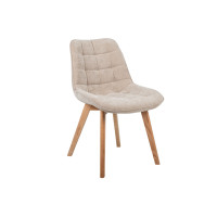 Стул M-79 бежевый лен + натуральный каучук Vetro Mebel