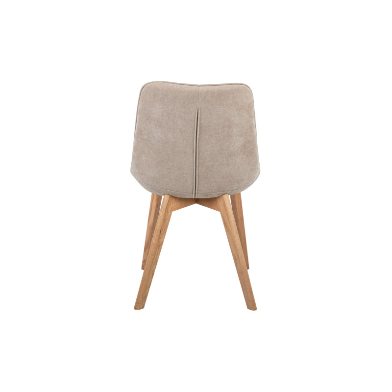 Стул M-79 бежевый лен + натуральный каучук Vetro Mebel