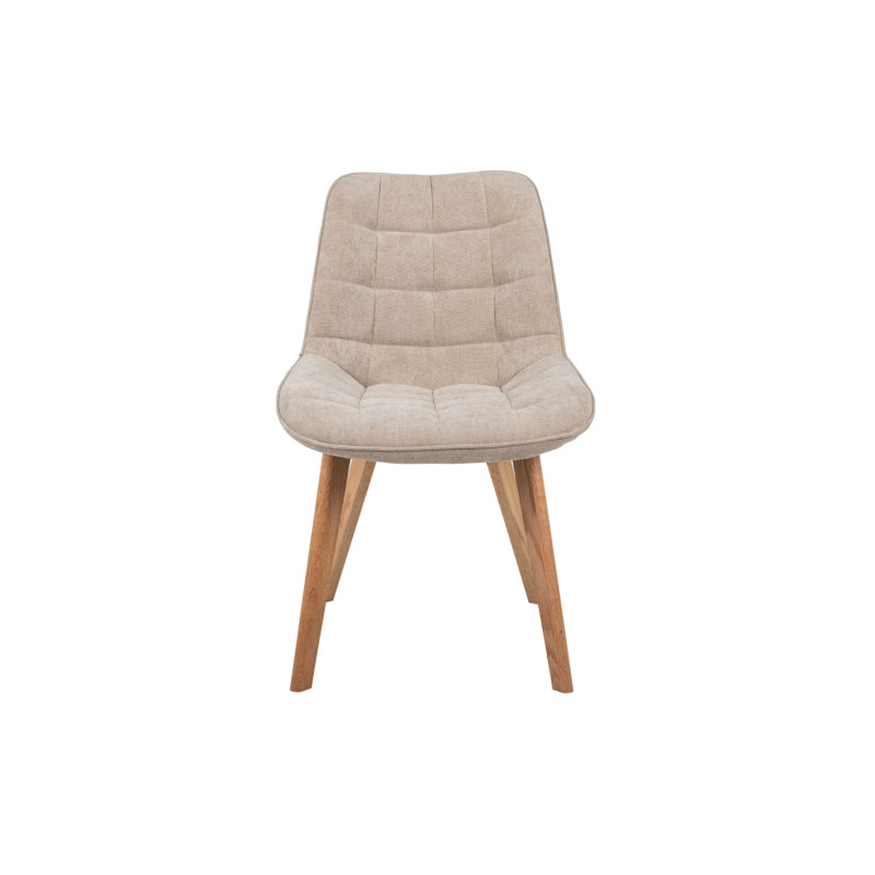 Стул M-79 бежевый лен + натуральный каучук Vetro Mebel