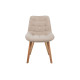 Стул M-79 бежевый лен + натуральный каучук Vetro Mebel