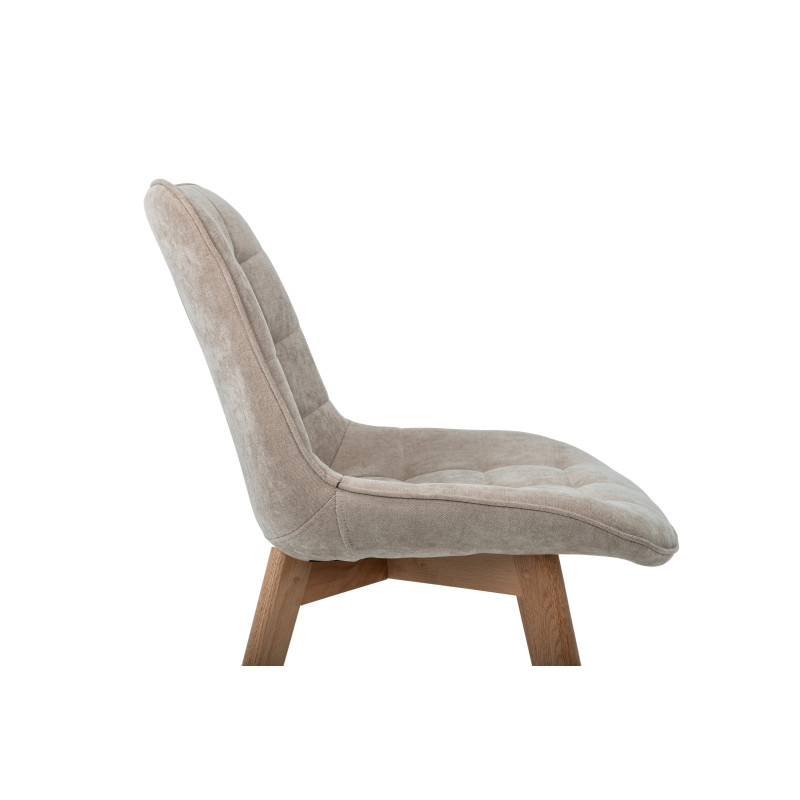 Стул M-79 бежевый лен + натуральный каучук Vetro Mebel