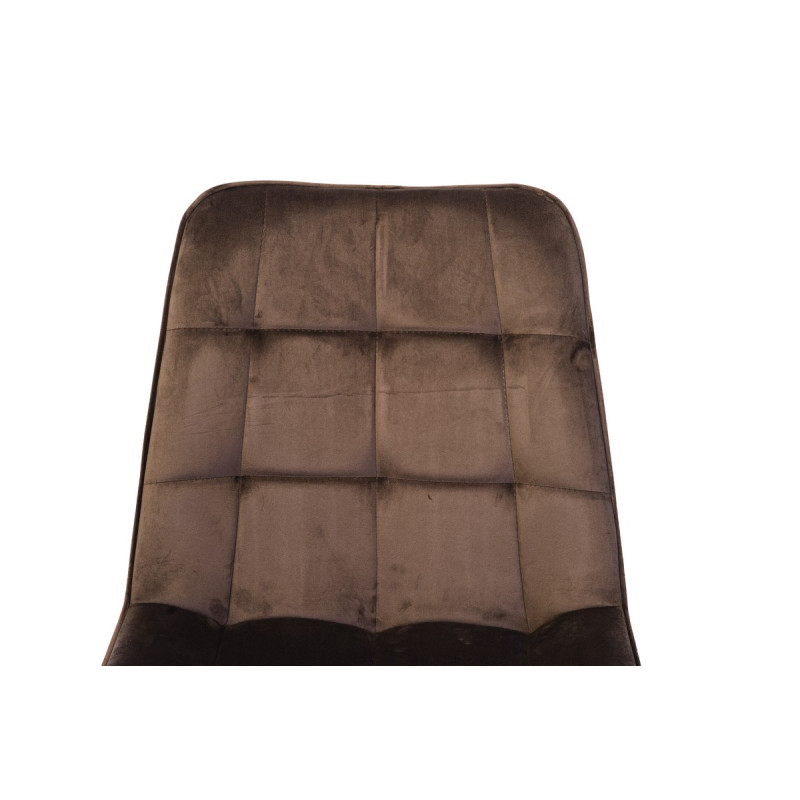 Стул N-46 коричневый велюр + черный Vetro Mebel