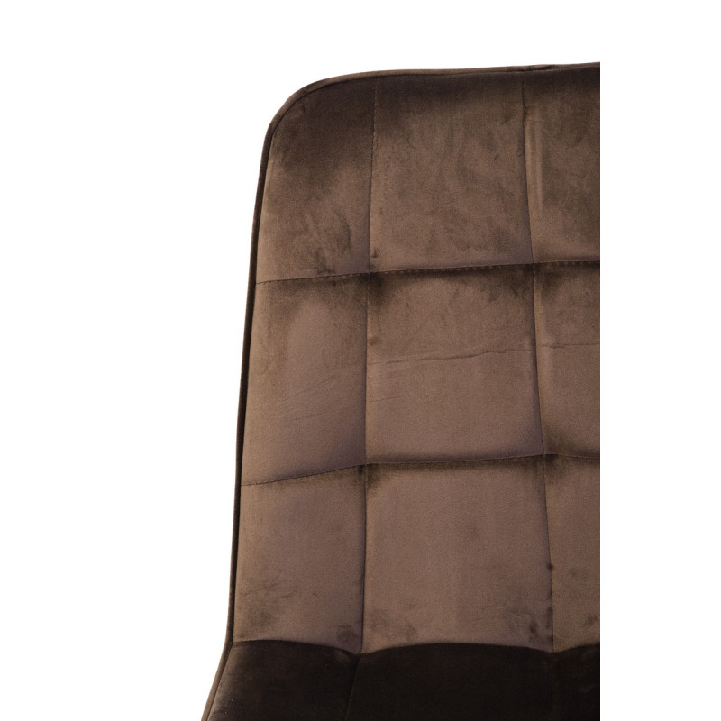 Стул N-46 коричневый велюр + черный Vetro Mebel