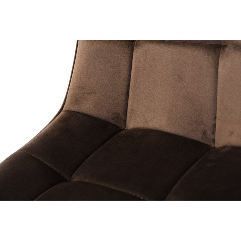 Стул N-46 коричневый велюр + черный Vetro Mebel