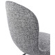 Стілець поворотний R-160 графітовий твід + чорний Vetro Mebel