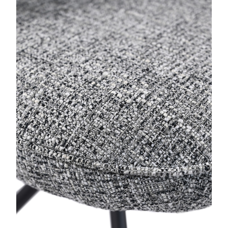 Стілець поворотний R-160 графітовий твід + чорний Vetro Mebel