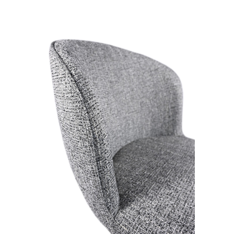 Стілець поворотний R-160 графітовий твід + чорний Vetro Mebel