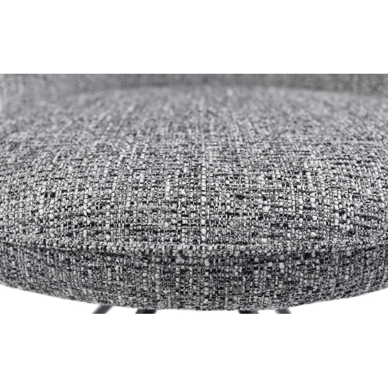 Стілець поворотний R-160 графітовий твід + чорний Vetro Mebel