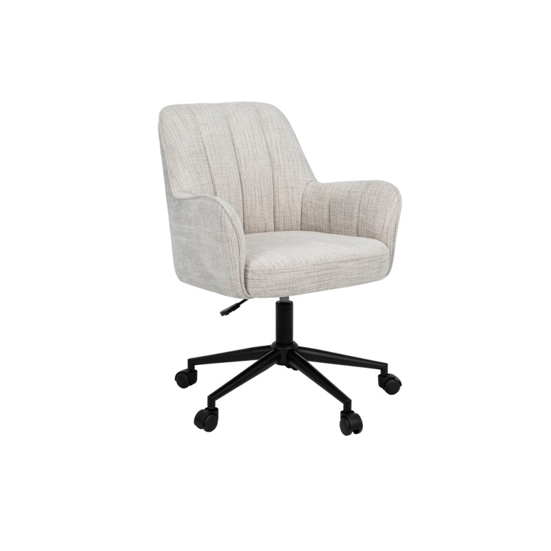 Крісло офісне O-10 кремовий штиль + чорний Vetro Mebel