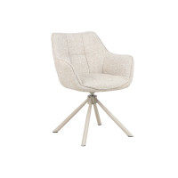 Fotel obrotowy R-69 Wanilia francuska + cappuccino Vetro Mebel