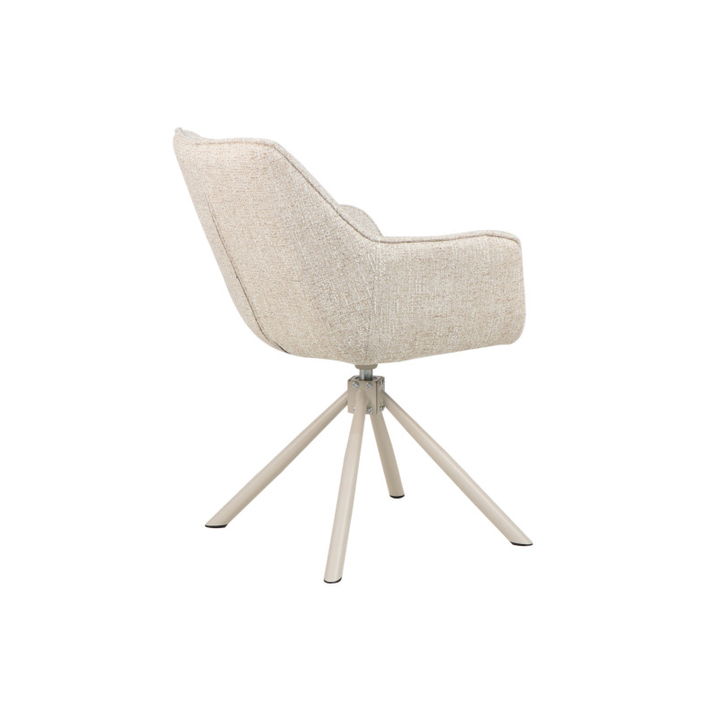 Fotel obrotowy R-69 Wanilia francuska + cappuccino Vetro Mebel