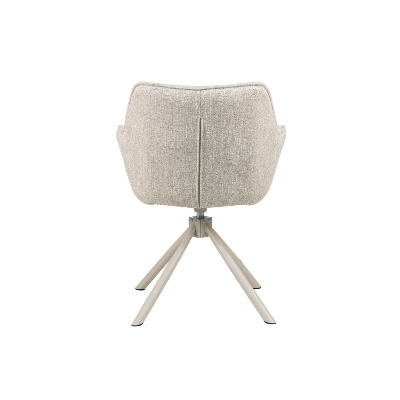 Fotel obrotowy R-69 Wanilia francuska + cappuccino Vetro Mebel