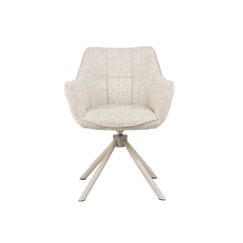 Fotel obrotowy R-69 Wanilia francuska + cappuccino Vetro Mebel