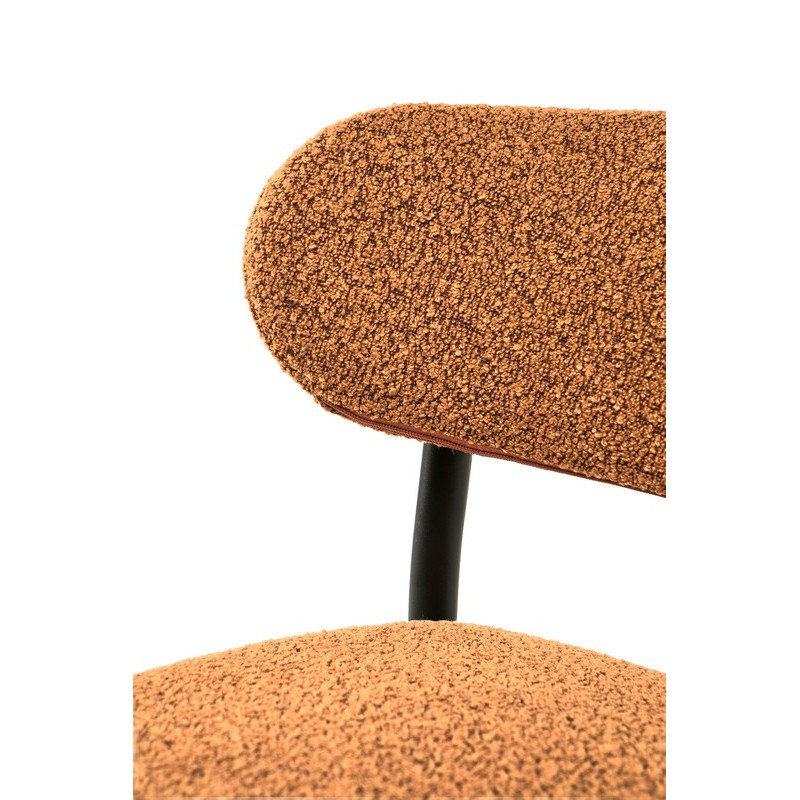 Напівбарний стілець B-160 гірчичний + чорний Vetro Mebel