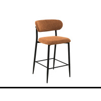 Напівбарний стілець B-160 гірчичний + чорний Vetro Mebel