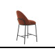 Напівбарний стілець B-150 теракотовий + чорний Vetro Mebel