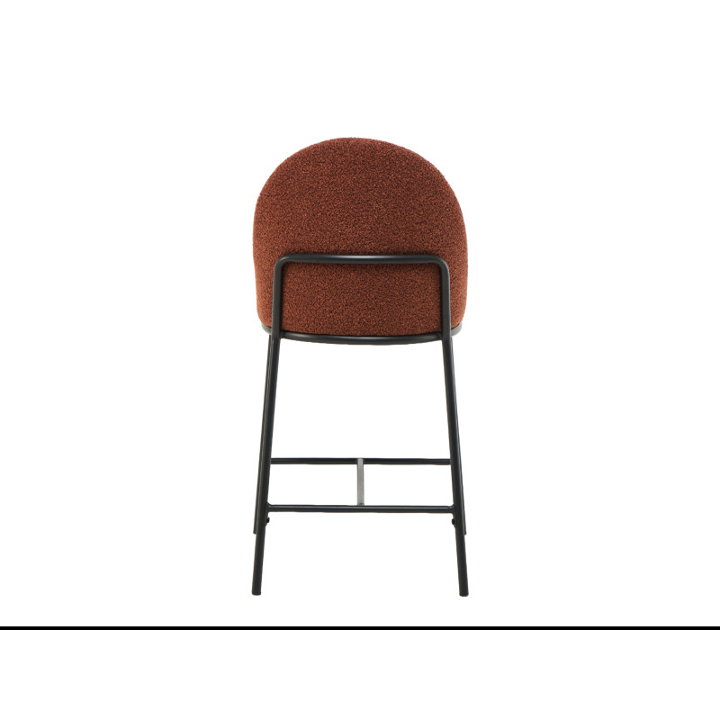 Напівбарний стілець B-150 теракотовий + чорний Vetro Mebel