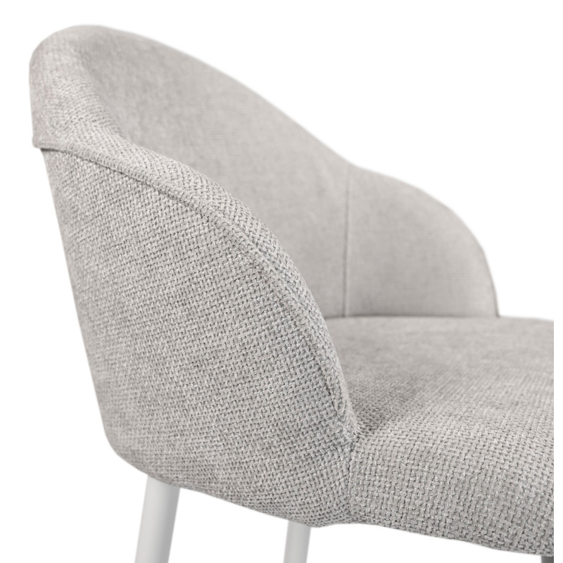 Напівбарний стілець B-236 оксфорд + білий Vetro Mebel