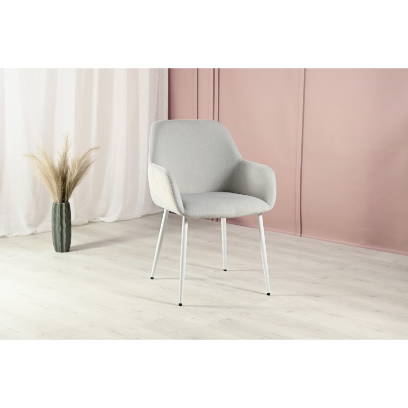 Стілець M-220 устричний + білий Vetro Mebel