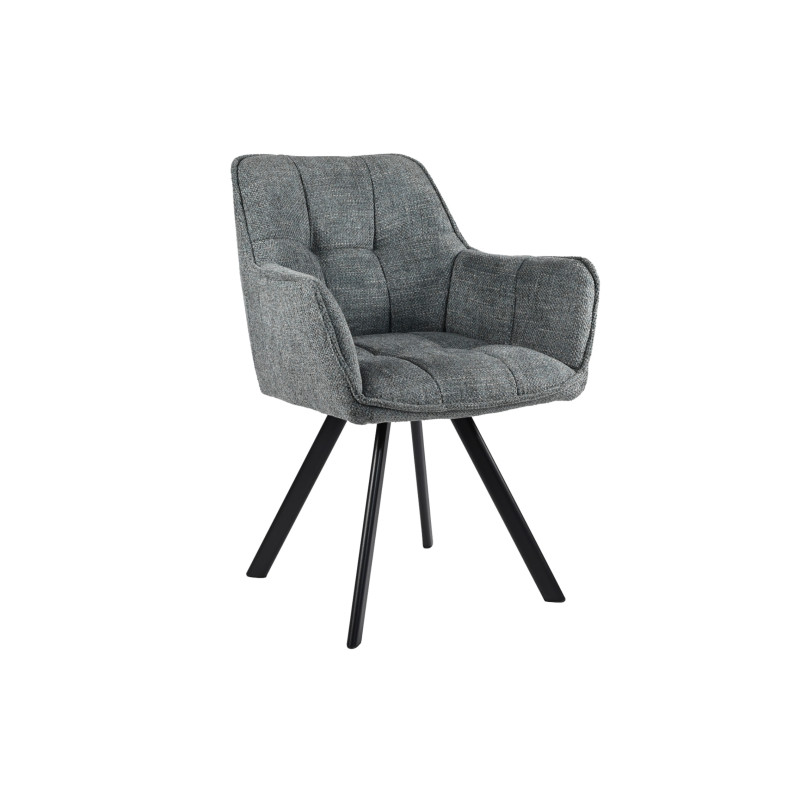 Стул M-235 графит+черный Vetro Mebel