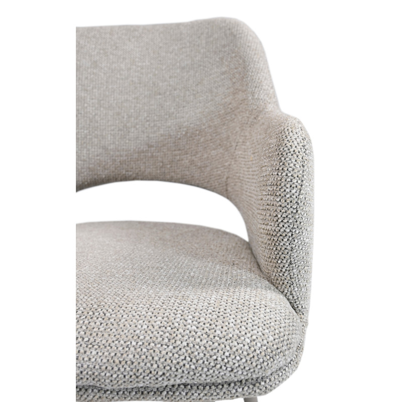 Стул M-234 натуральный лен + капучино Vetro Mebel