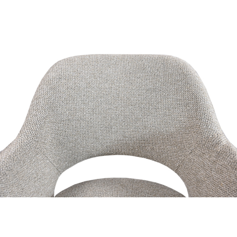 Стул M-234 натуральный лен + капучино Vetro Mebel