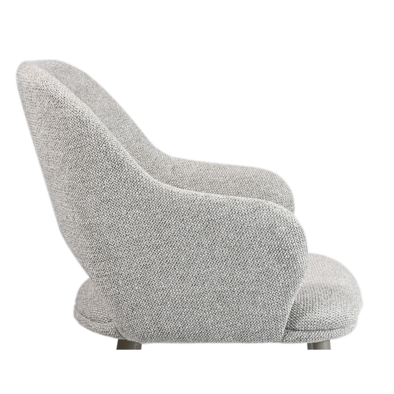 Стул M-234 натуральный лен + капучино Vetro Mebel