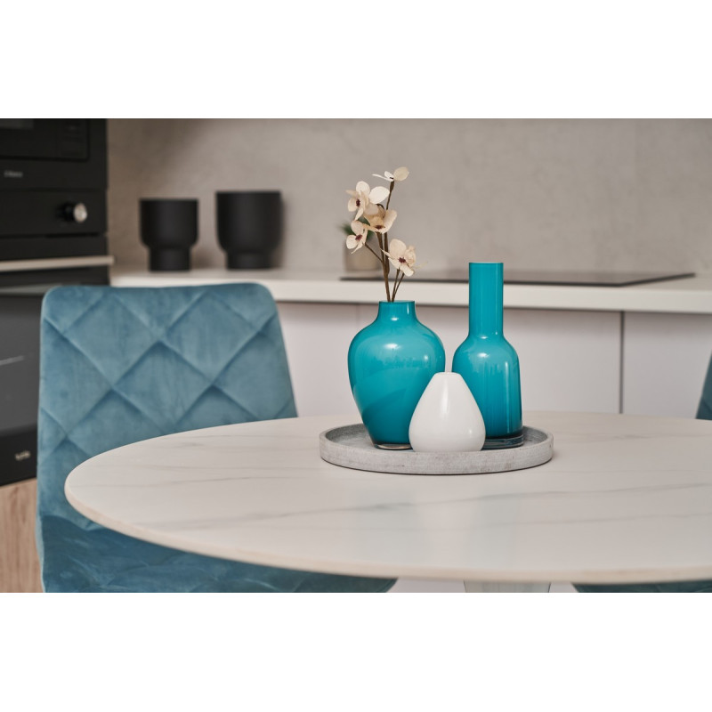 Стіл обідній T-325 каса вайт + білий Vetro Mebel