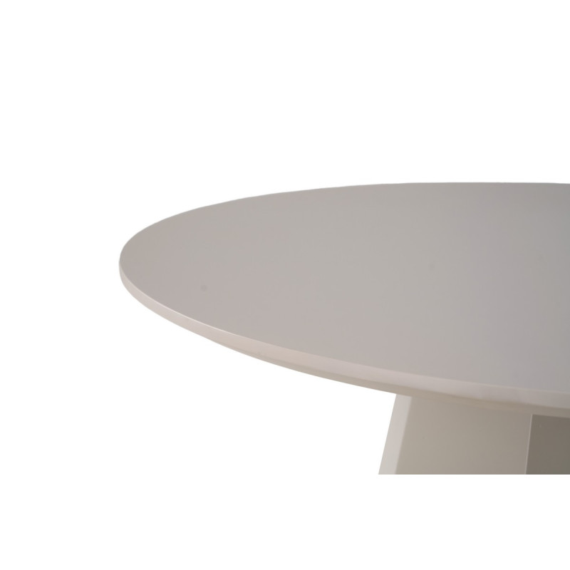 Стол круглый полиуретановый МДФ TM-200 – теплый песок Vetro Mebel