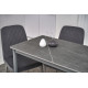 Обеденный керамический стол TM-110 петра грей+серый Vetro Mebel