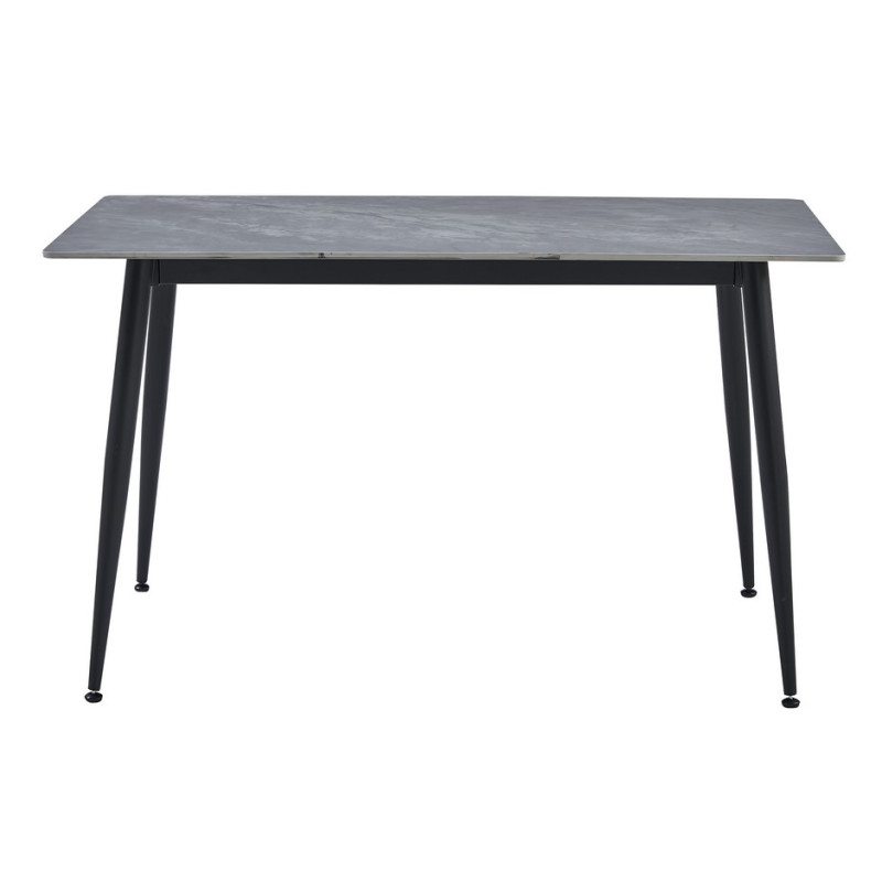 Обідній керамічний стіл TM-100 ребекка грей + чорний Vetro Mebel