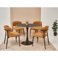 Стіл обідній T-325 лоран блек + чорний Vetro Mebel