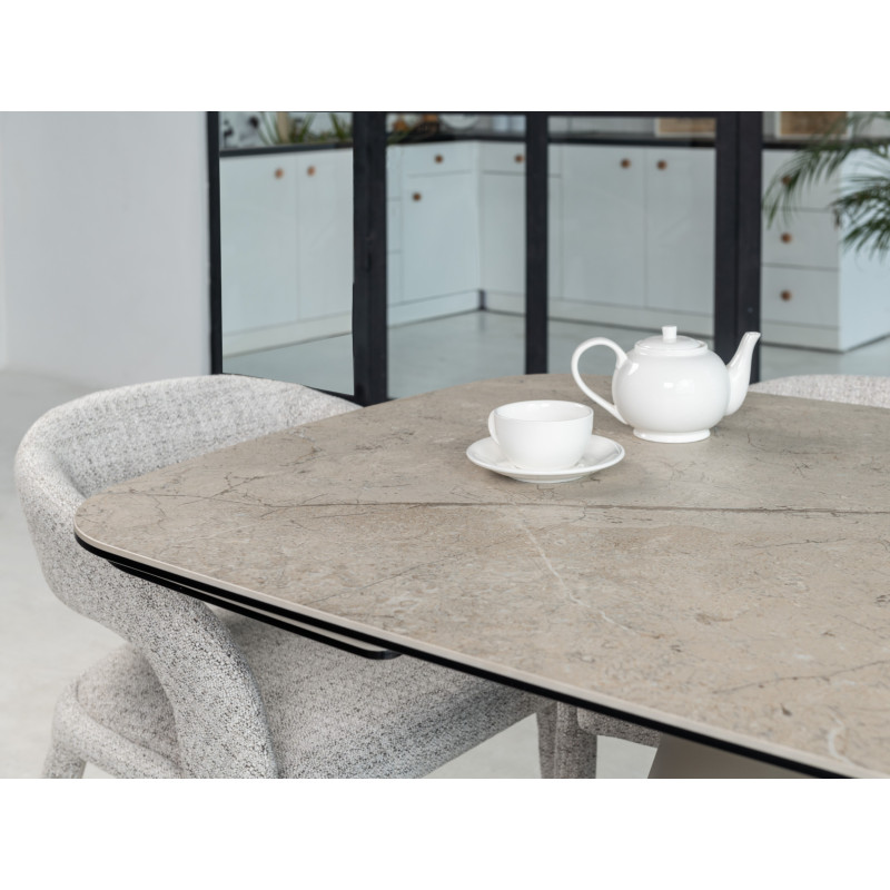 Керамічний стіл Паріс TML-997 іджео беж + бежевий Vetro Mebel