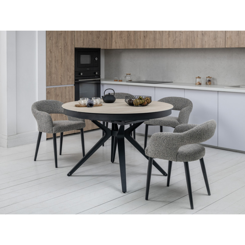 Керамічний стіл Ноемі TML-996 вествуд + чорний Vetro Mebel