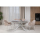 Керамічний стіл Піно TML-1200-1 айсберг + білий Vetro Mebel